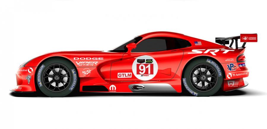 Dodge Viper GTS-R Red and White 2014 года  (фото 7 из 8)